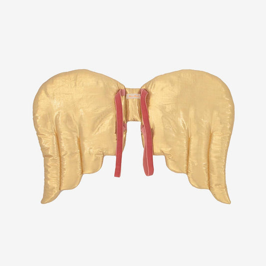 Alas y diadema doradas - Complementos disfraz de ángel de carnaval