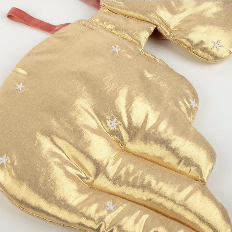 Bandeau + ailes d'ange en doré pour déguisement Noël Meri Meri