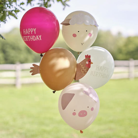 Ballons de baudruche pour decor ballon animaux de la ferme