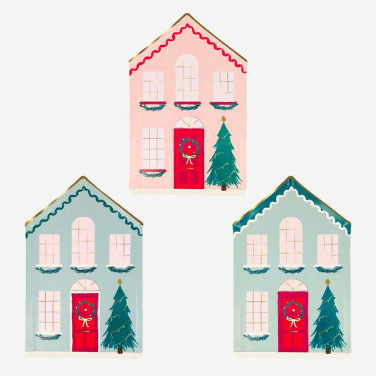 comment dresser une table noel originale avec des assiettes en carton maison de noel meri meri