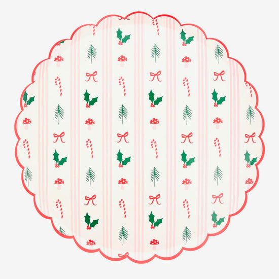 8 assiettes motifs de noël imaginées par meri meri pour une table noel féérique 