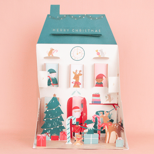 Santa's homemade advent calendar to open