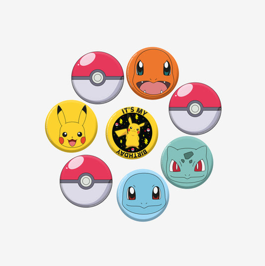 8 badges Pokemon : idee pour petit cadeau invité anniversaire