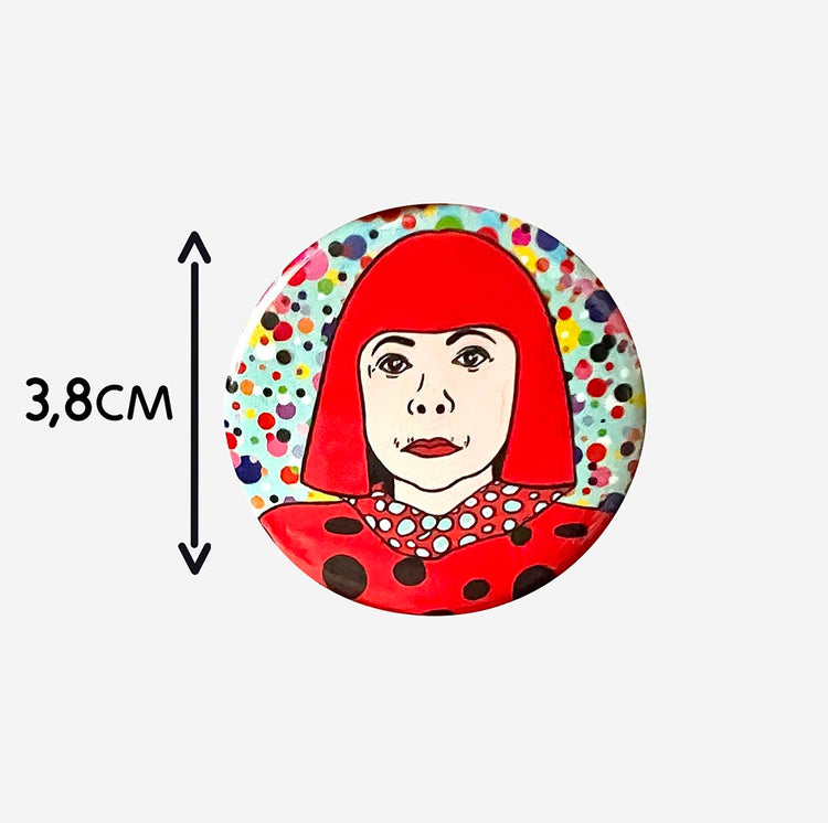 Badge Yayoi : idée cadeau pochette surprise ou secret santa