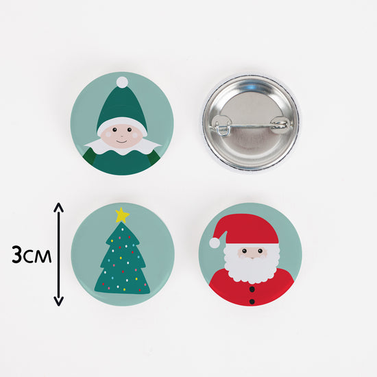 1 badge Joyeux Noël : idee petit cadeau de noel pour enfants