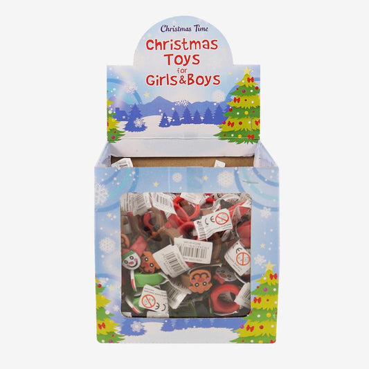 1 bague de noël à glisser dans calendrier de l'avent, sous le sapin ou sur table noel