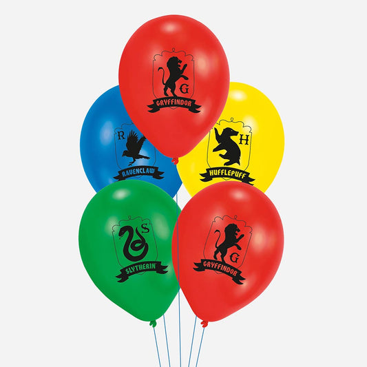6 ballons de baudruche Poudlard : deco anniversaire Harry Potter