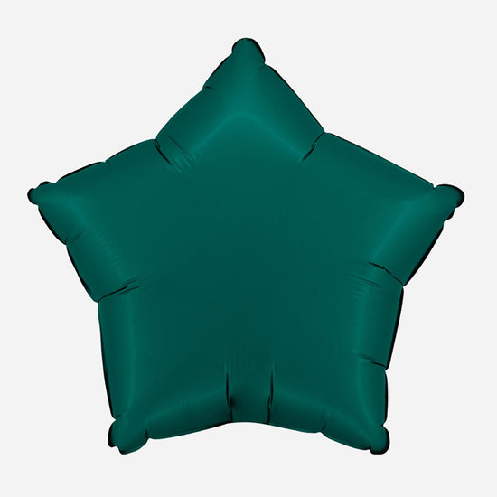 Ballon Etoile alu vert en forme d'étoile décoration de fête