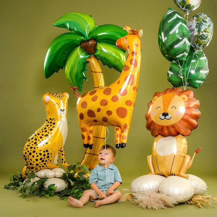 Ballon girafe souriante parfait pour baptême unique