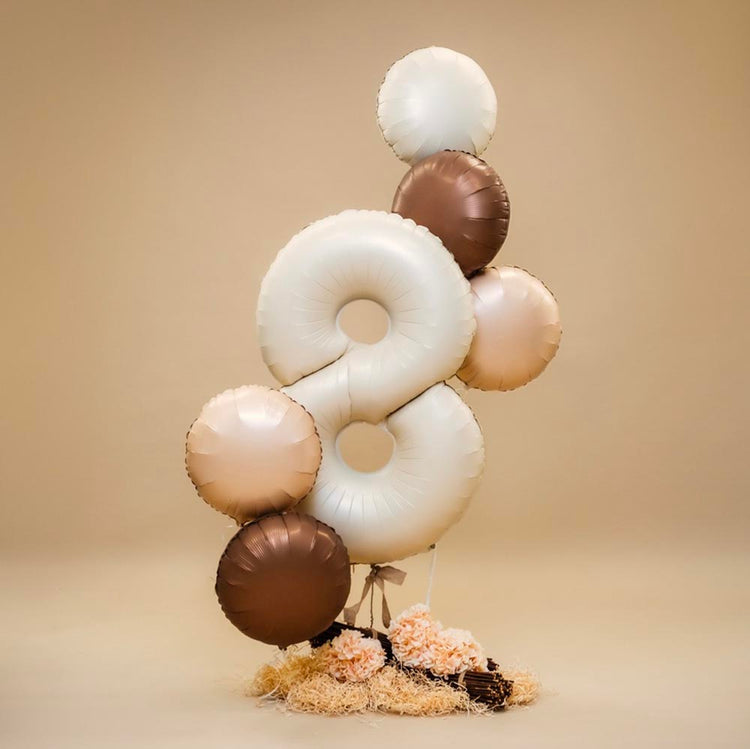 Ballon pastille chocolat satin idéal pour décorer son intérieur