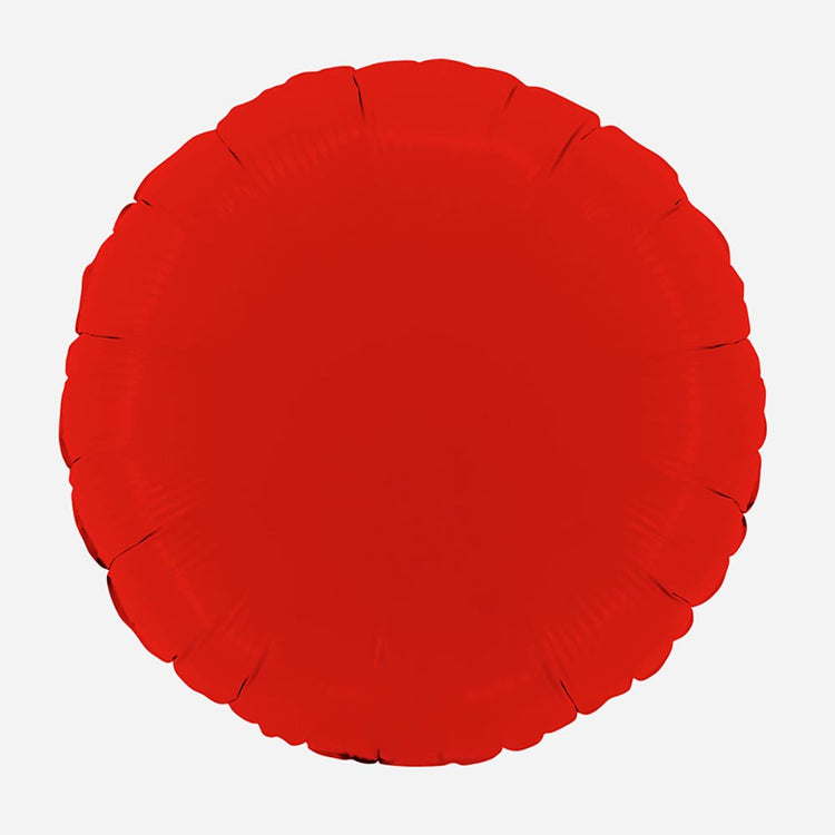 Ballon helium pastille rouge mat : decoration Saint Valentin
