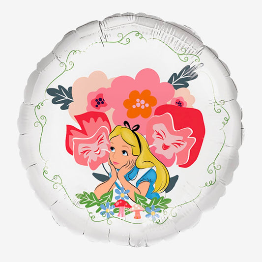Ballon helium Alice aux pays des merveilles : deco anniversaire disney