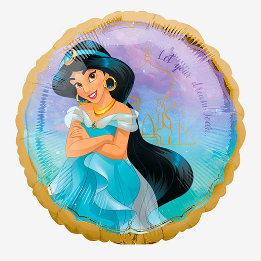 Ballon helium princesse Disney Jasmine : deco anniversaire fille