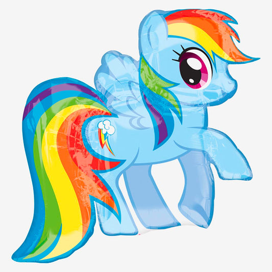 Ballon My Little Pony Rainbow Dash : decoration anniversaire cheval