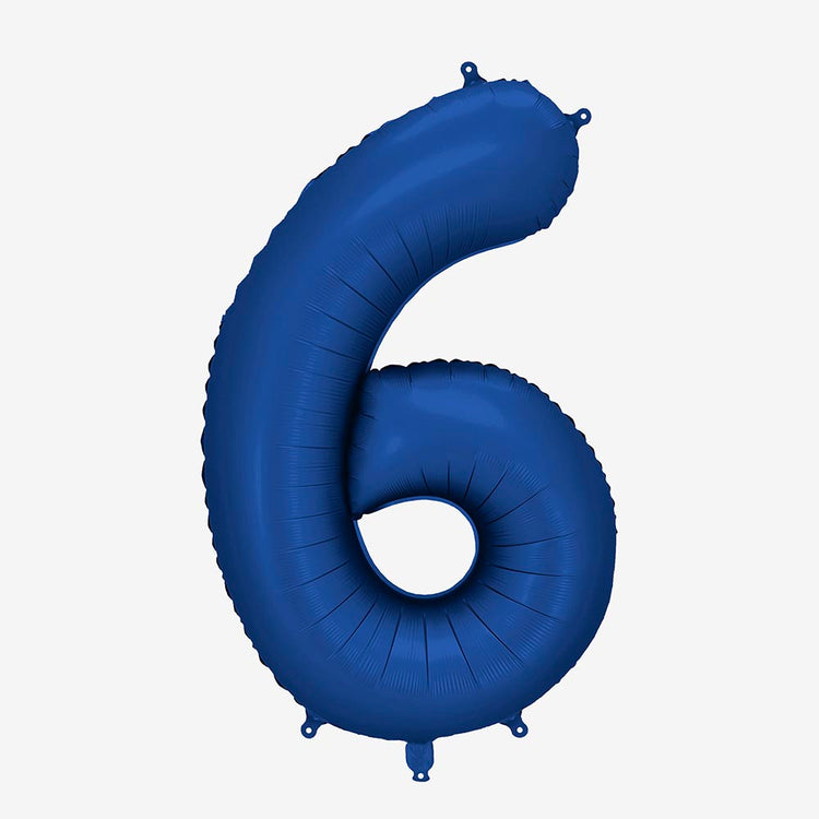 Chiffre bleu marine en ballon géant, pour photo souvenir