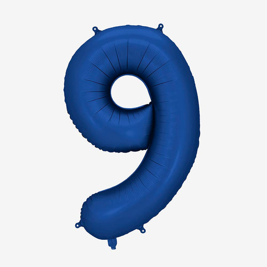Ballon chiffre bleu marine géant, décoration festive XXL