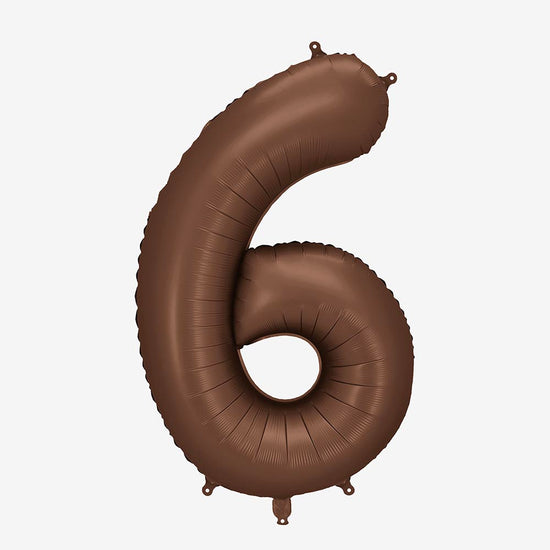 Chiffre géant marron, idéal pour fête rustique