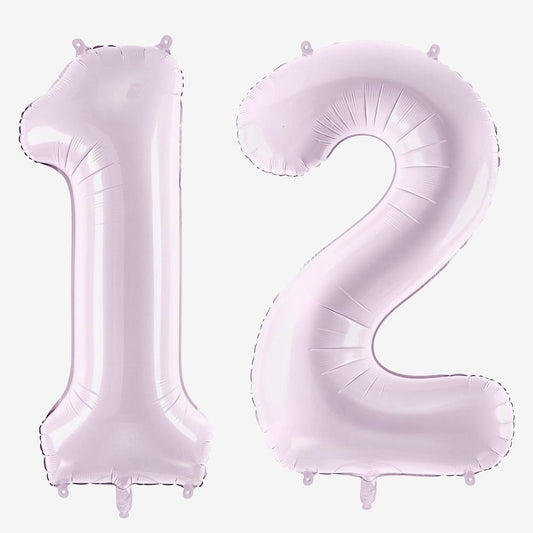 Ballon géant chiffre mauve pour anniversaire unique