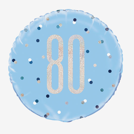 Palloncino ad elio 80 blu olografico per la decorazione di palloncini originali