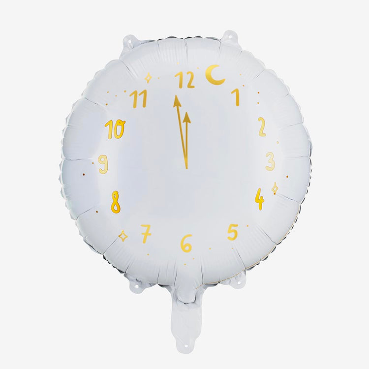 Ballon en forme d'horloge pour décoration de fête de Nouvel An