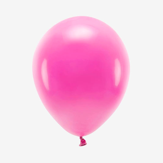 Ballons de baudruche : 10 ballons rose fuchsia