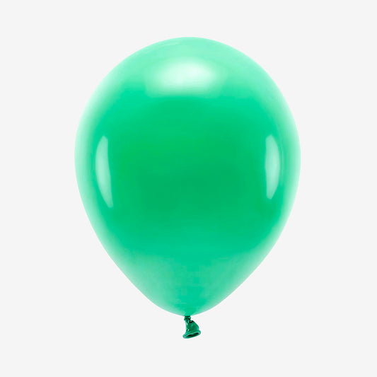 10 ballons de baudruche verts : decoration anniversaire jungle