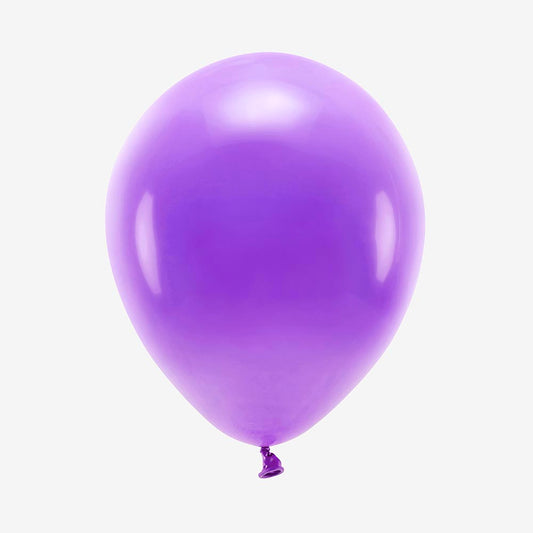 10 ballons de baudruche violets : decoration fete originale
