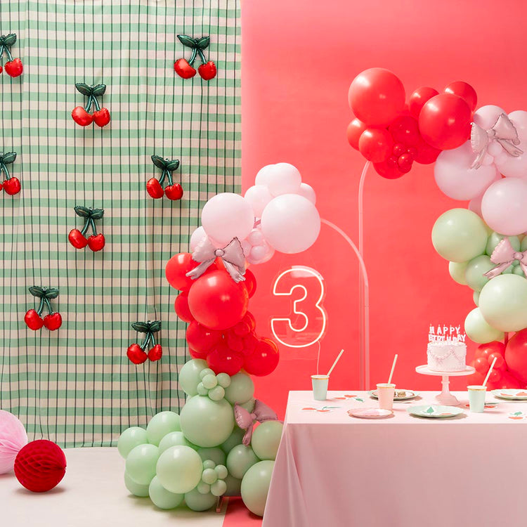 Ballons cerise rouge pour déco ludique et originale