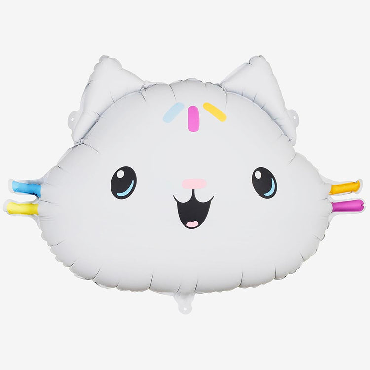 Ballon chat coloré P'tichou : décoration anniversaire Gabby et la maison magique