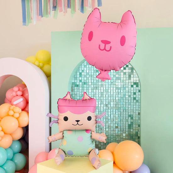 Ballon chaton avec ballon chat : fête enfant Gabby et la maison magique