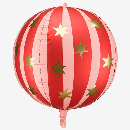 Ballon rouge étoilé