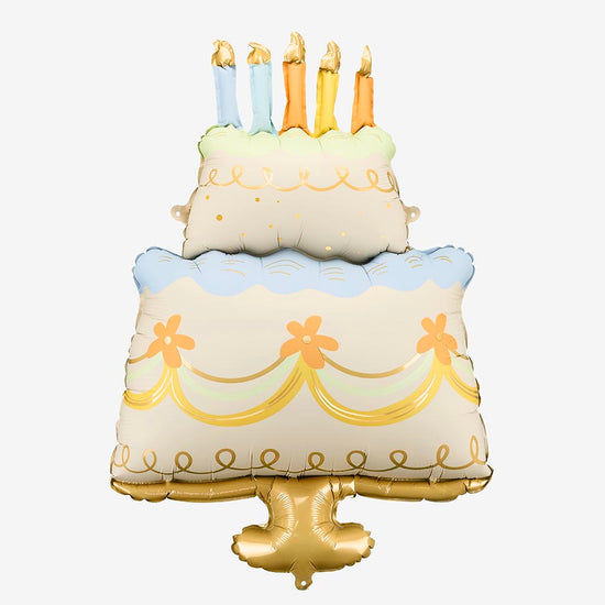 Ballon gâteau pastel pour anniversaire enfant coloré