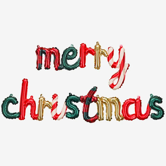 noël - ballon merry christmas décoration noël originale ou cadeau noel