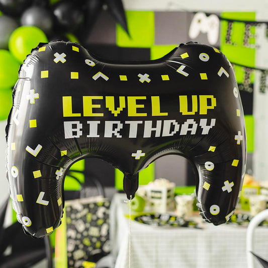 Ballon hélium manette jeux vidéo : decoration anniversaire garcon