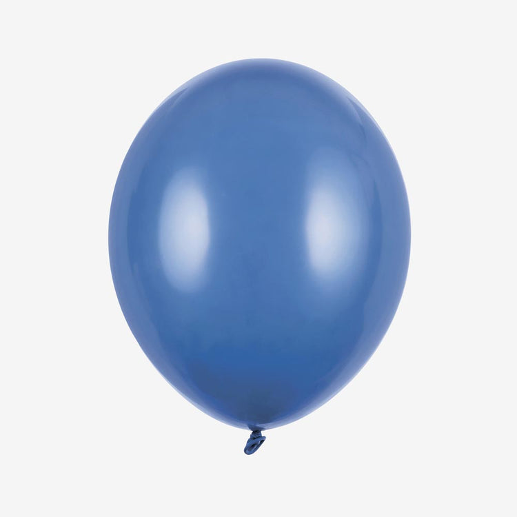 Ballons de baudruche : 10 ballons bleu marine pastel idéale pour une décoration