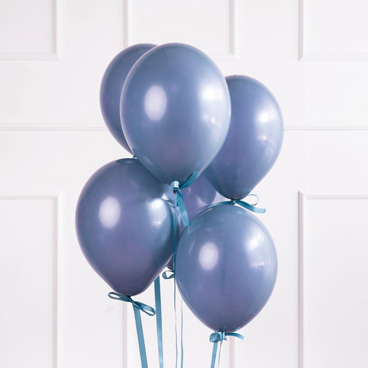 Ballons de baudruche : 10 ballons bleu marine pastel pour un événement festif