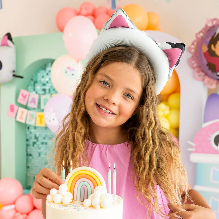 Ballon oreilles de chat : décoration anniversaire Gabby et la maison magique 