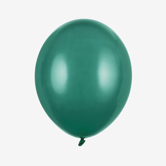 10 ballons vert bouteille idéale pour une décoration unique