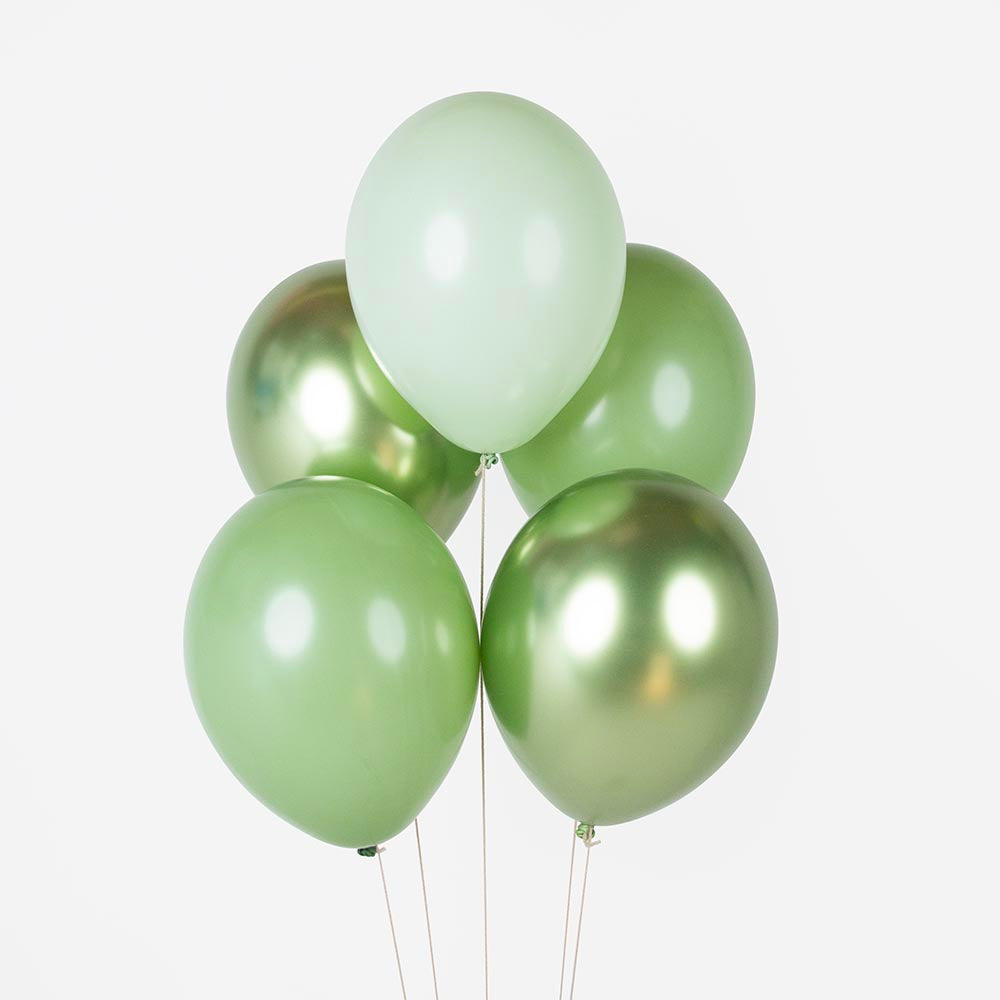 Kit Arche 56 Ballons Vert Sauge et Or La Sauge Green