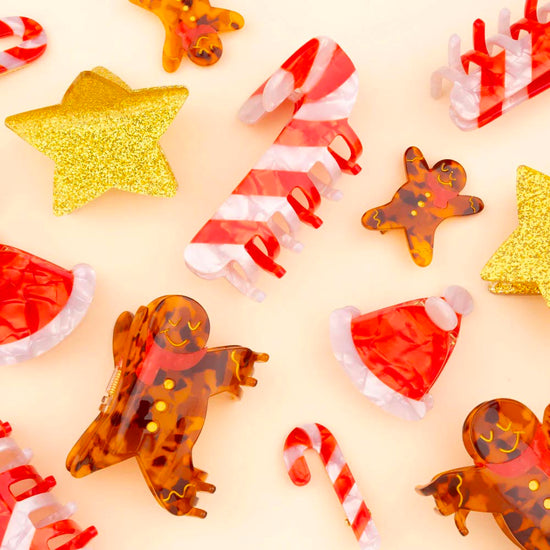 Barette à cheveux gingerman idée cadeau pour secret santa