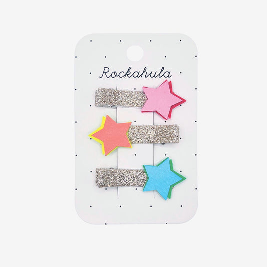 3 mini barrettes étoile : cadeau anniversaire thème espace