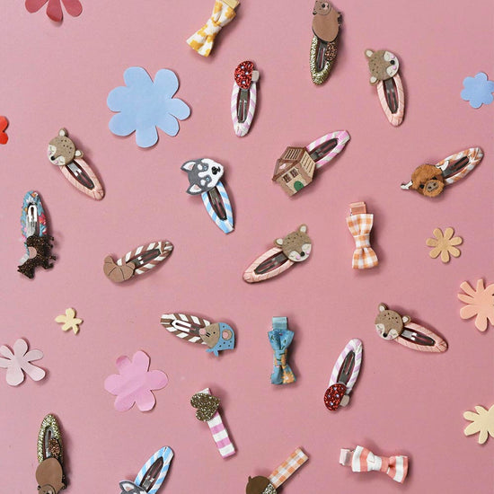 2 barrettes faon : idée cadeau noel, cadeau calendrier de l'avent ou cadeau anniversaire