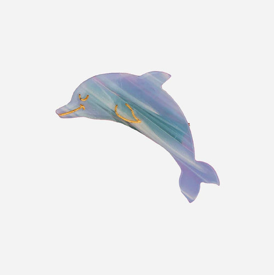 1 barrette à cheveux dauphin : idee cadeau anniversaire thème mer