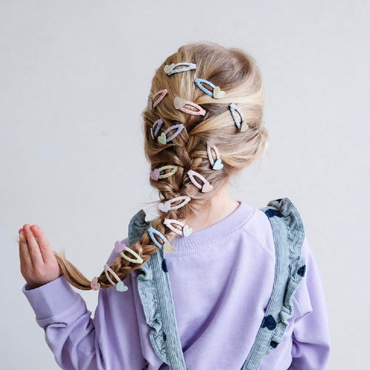 Barrettes coeurs dorées, à offrir pour un anniversaire