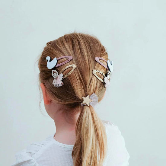 Barrettes danseuse et cygne, accessoires cheveux pour ballerines