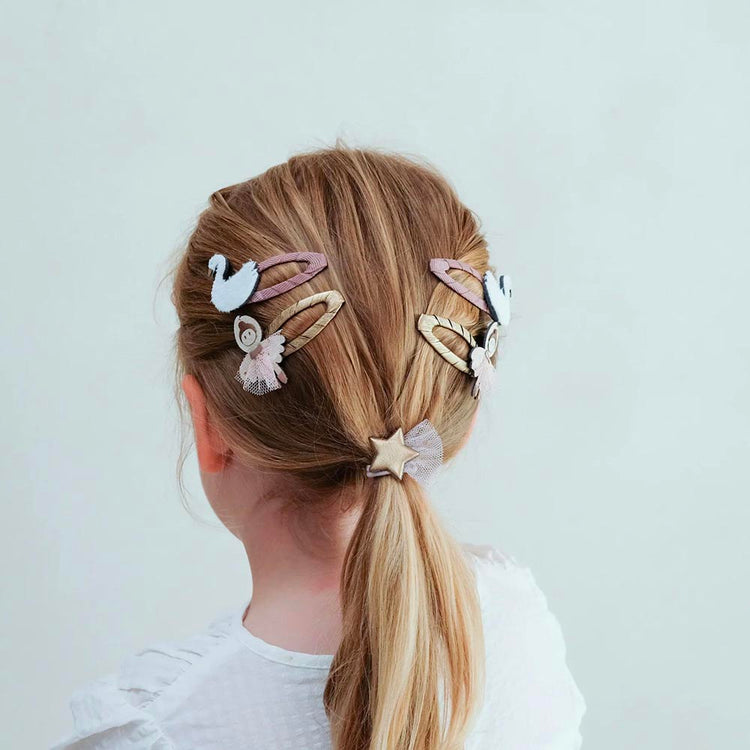 Barrettes danseuse et cygne, accessoires cheveux pour ballerines