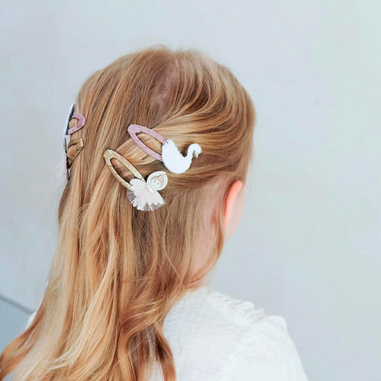 4 Barrettes danseuse et cygne - petit cadeau à offrir