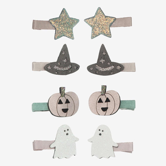 8 barrettes Halloween : accessoire deguisement halloween original