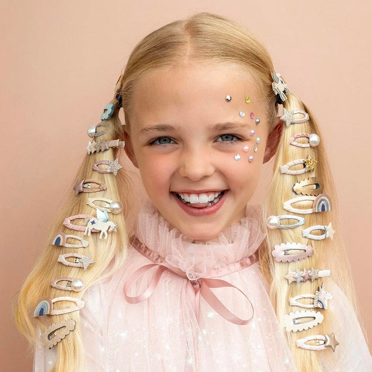 4 barrettes licorne ailées accessoires cheveux à prix doux