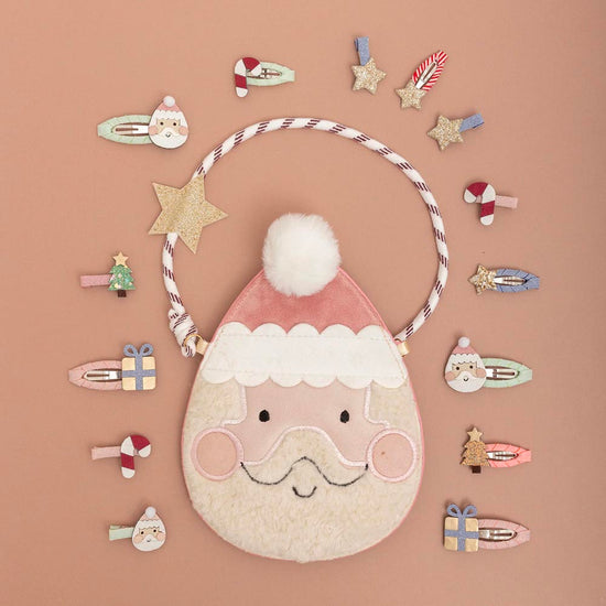 8 barrettes Père Noël parfait pour pochette surprise